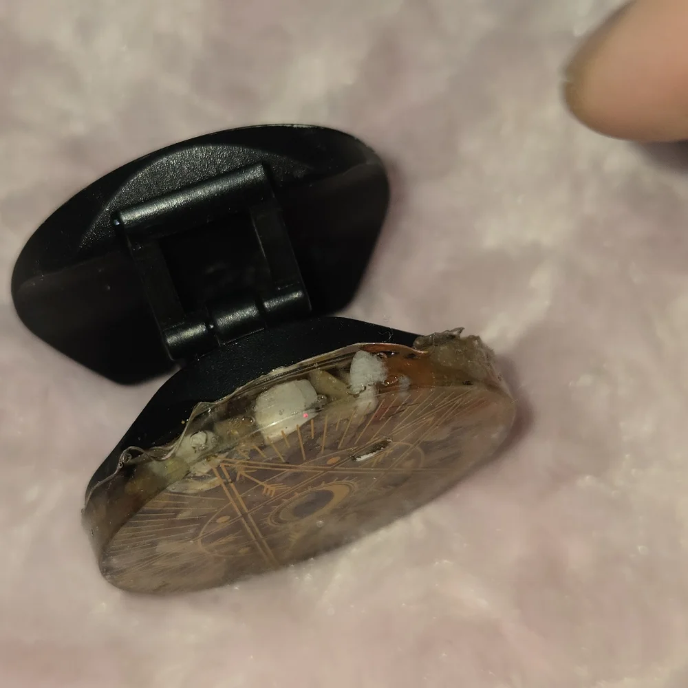 Mystical Gold Star Pattern Orgonite Phone Grip